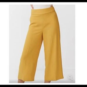 Express Cropped Wide Leg Culotte Pants - Mustard NWT - Size 8